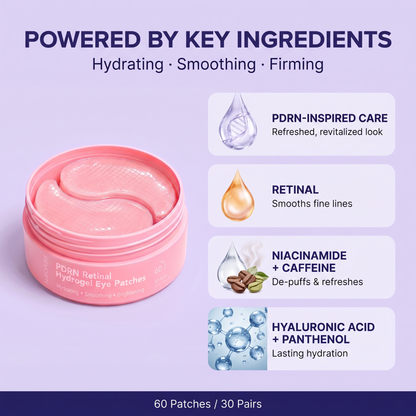 Retinal Hydrogel Eye Patches